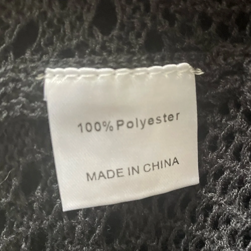 🆕 Women's Crochet Quarter Sleeve Tunic Dress Summer Beach Swim Cover-Up - Picture 15 of 16